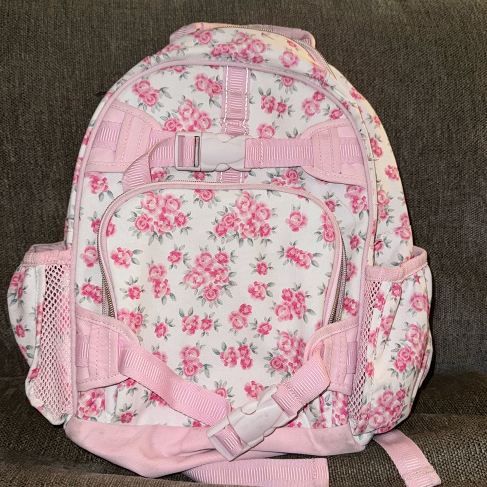 Pottery Barn Kids Pink Floral Backpack